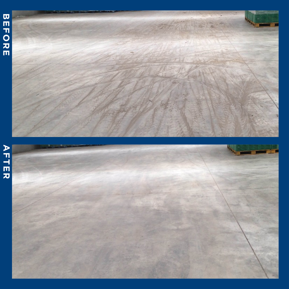 Industrial Sweeping Before and After