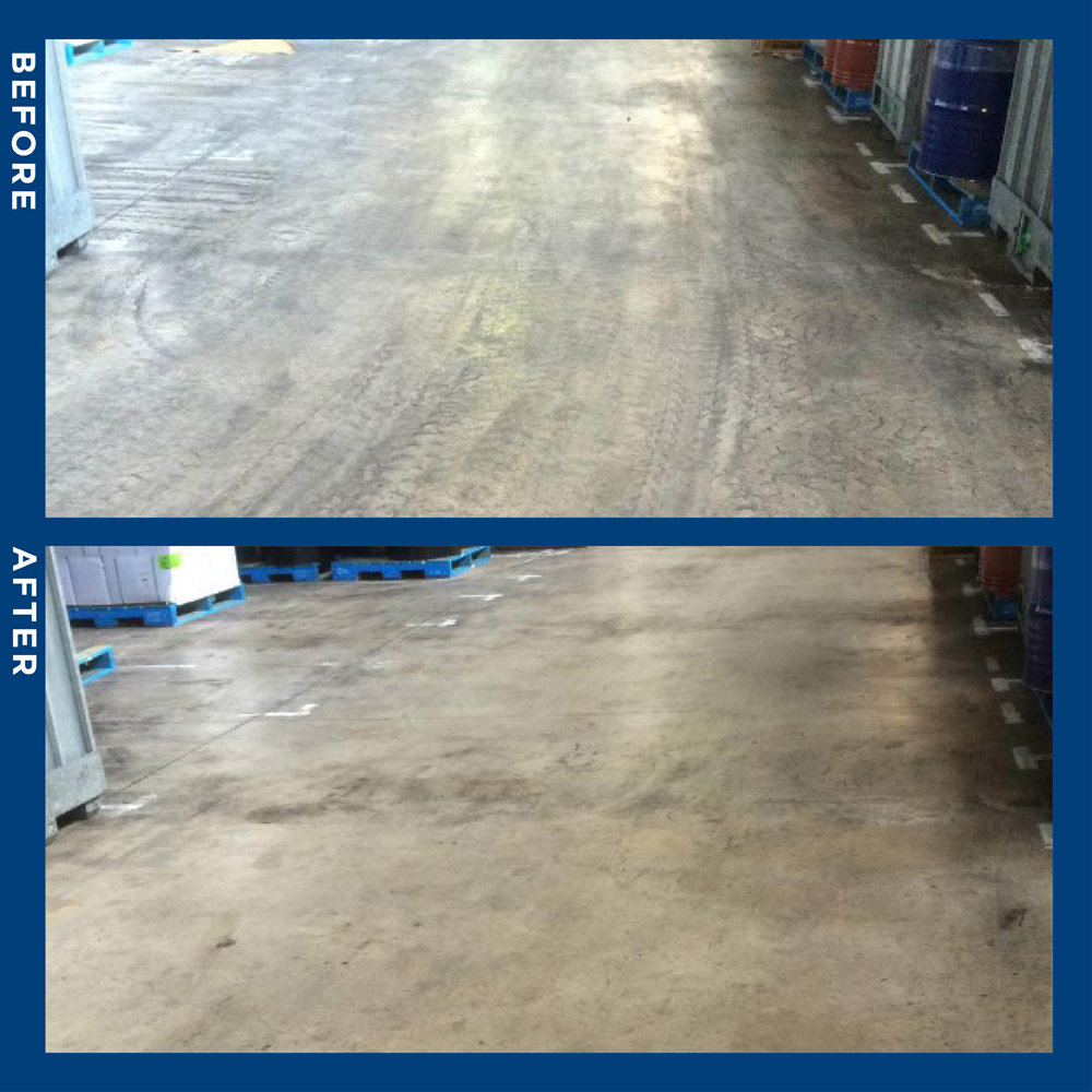 Commercial Scrubbing Before and After